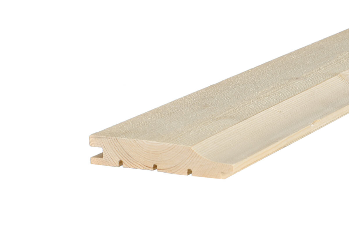 Painel de Revestimento Exterior UTK 23×145 mm (Abeto Pré-Imprimado)