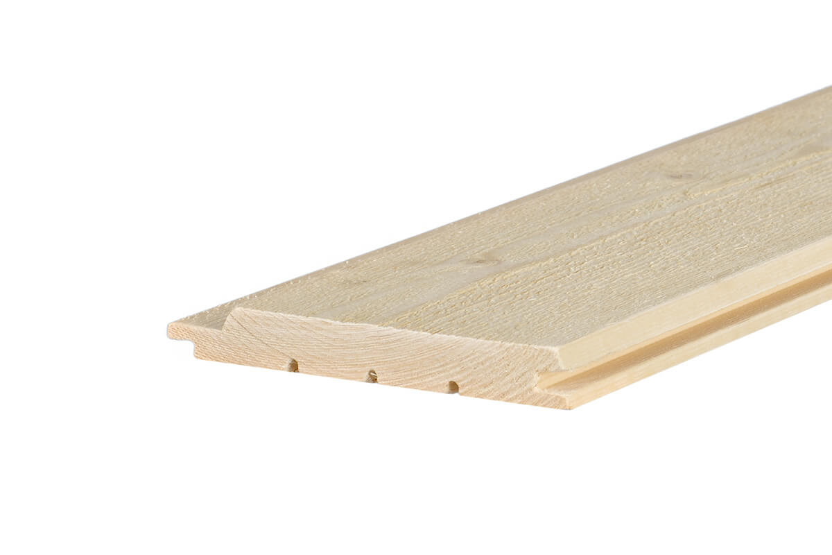 Painel de Revestimento Exterior UTV 23×120 mm (Abeto Pré-Imprimado)