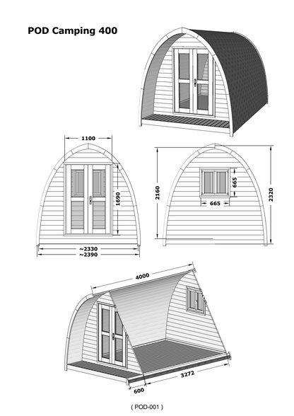 Nordicasas Glamping Pod 400