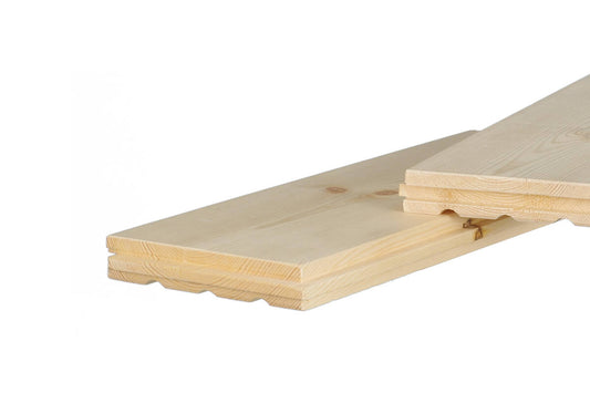 Parquet de abeto 28×95 mm (cepillado y machihembrado)