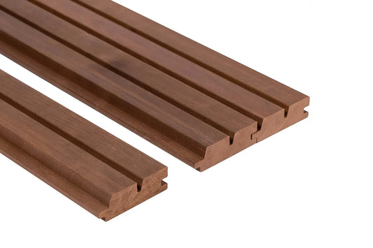 ROMBTO Revestimiento Interior 27x85mm Aliso Termo Oscuro