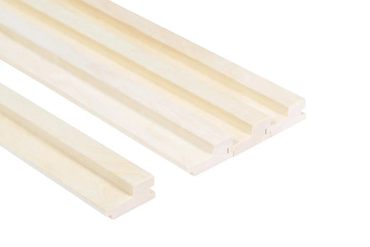 STEP Panel de revestimiento interior de álamo (Aspen) de 27x64 mm