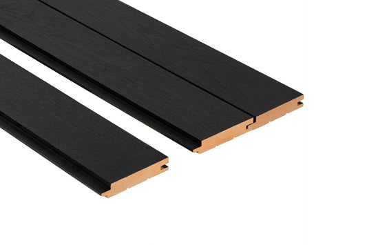 STS4 Revestimiento Interior Aliso Negro Cepillado 15x120mm