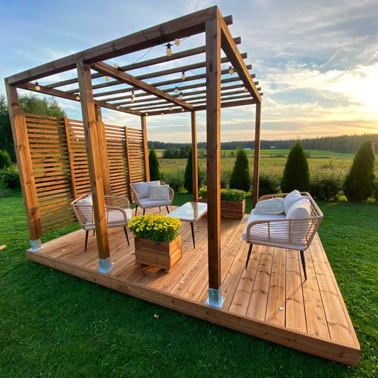 Pérgola de patio 3x3